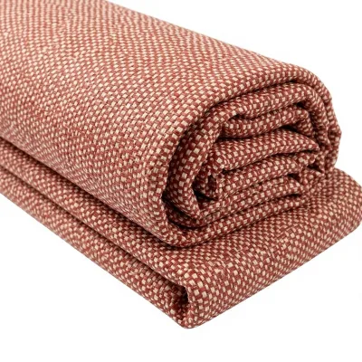 Brick Red 100% Polypropylene Waterproof Anti-UV Fade Resistant Medium Weight 230gsm Woven Fabric Roll for Outdoor Furniture
