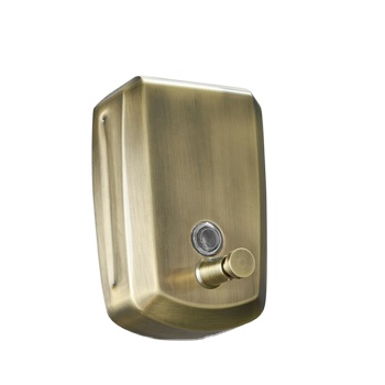 Luxury Hotel SUS304 Liquid Soap Dispenser Wall Mount Bathroom Shampoo Dispenser Antique Bronzer Hand Soap Dispenser