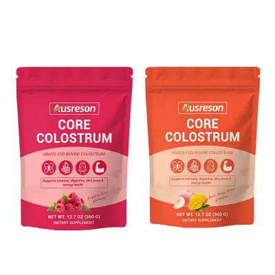 Ausreson OEM Bovine Core Colostrum Gummy Digestive Skin Energy Health Supplement 100% Grass Fed Super Core Colostrum Gummies
