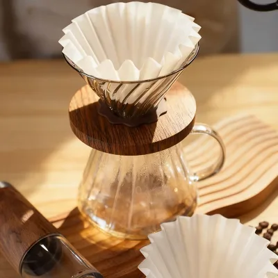 Wholesale Eco-Friendly Portable Coffee Filter Paper Models for Pour-Over Coffee Machines Kitchen Use