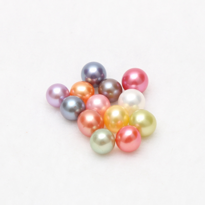 6-8mm Zhuji Natural Freshwater Mix Color Round Pearl Price Loose Pearl