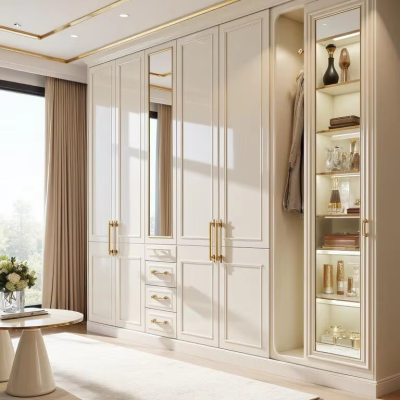 Factory Direct French Provincial Armoire with Distressed Paint Finish