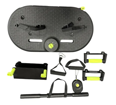 Commercial Foldable Multi-Function Cable Rowing Machine ABS Construction for Fitness Bodybuilding Unisex All Ages