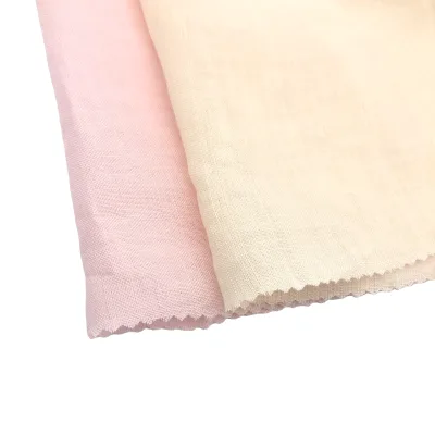 Customized MOQ100% Ramie  Fabric Color Cards 125gsm Woven Ramie Fabric