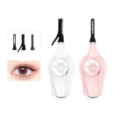 New 3-in-1 Replacement Head Portable Electric Eyelash Curler Silicone Mascara Magic Makeup Beauty Tool Eyelash Curler