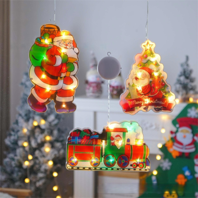 LED Christmas Decor Light Santa Claus Party Hanging Led Lamps Christmas Decoration Lights Christmas Light