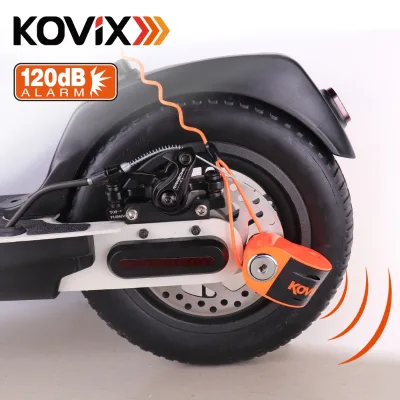 High Security Anti Theft Motorcycle Lock Alarm Anti Theft Zinc Alloy Body E-bike Disc Lock Used for Electric Bicycle