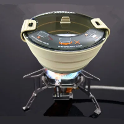 Camping Custom Durable Outdoor Portable Silicone Cook Pot Boil Water Kettle Eating Bowl Drinking Cup Accessories