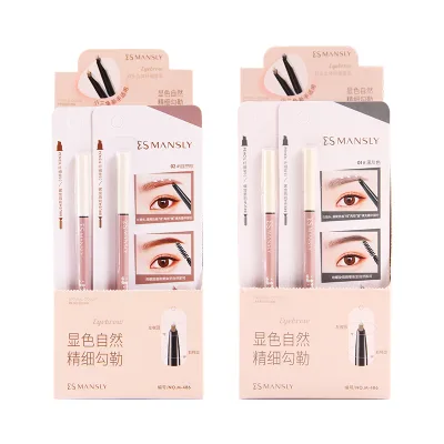 Double-headed Eyebrow Pencil Is Easy for Beginners to Operate. Waterproof and Sweat-proof. Factory Price OEM Eyebrow Pencil