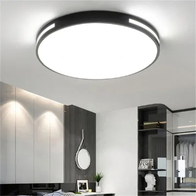 Elegant Classic Black Round LED Ceiling Light for Living Room Wholesale  Product