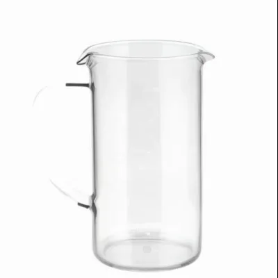 Wholesale Custom-made 400ml Cold Coffee Cups Reusable Glass Customized Color Logo Microwave Safe Modern Design for Coffee Shops