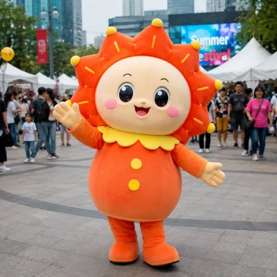 Shengye China Manufacturer Custom Giant Sunflower Mascot Costume for Adult Halloween Cosplay Dance Dress Carnival Dress Suits