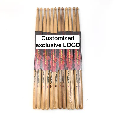 Factory OEM 5A-7A drumsticks are sold at low prices to clear out the inventory. They are made of American Hickory drum sticks