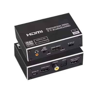 4K 120Hz for HDMI 2.0 Audio Extractor EARC 7.1CH HDCP2.3 YUV4:2:0 Audio Converter High Performance for Audio Splitter Converters