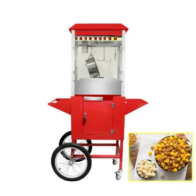 Guangzhou Popcorn Maker Machine Factory Price Commercial Popcorn Machine With Cart