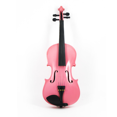 Wholesale Fashion Brilliant pink Plywood Basswood Violin 4/4 Violin for Student