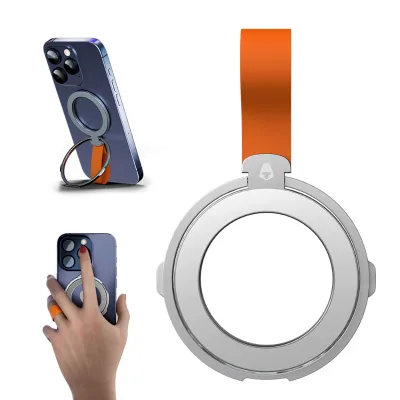 YOUGE Transparent Crystal Clear Ring Holder - Invisible Sticky Base, Maintains Phone's Original Aesthetic