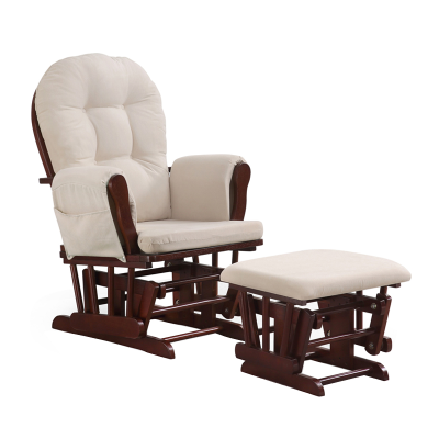 Multi-functional Breastfeeding Rocking Chair Sleeping Recliner Adjustable Back Glider Rocking Chair Wooden Rocking Chair