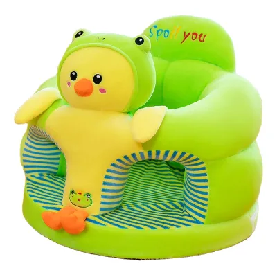 New Baby Trainer Sofa Seat Plush Infant Chair with Protection Cover for Newborn Floor Sitting Essential Baby Product