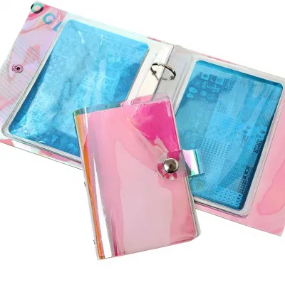 Nail Art Printing PET Card Bag Laser Soft Shell Storage Album Large Small Colorful Dust-proof Waterproof Anti-scratch Storage