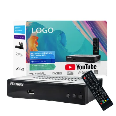 2022 HENGLI OEM ODM Set Top Box Full HD MPEG4 DVBT2 Small Tv Box TV Receive DVB-T2 H.265 Hevc DVB T2 Set -Top Box