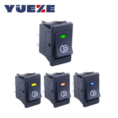 Rocker Switch ON-OFF 2 Position 4 Pins LED 12V 35A Automobile Refitting Fog Lamp Switch With LED Indicator Light Rocker Switch