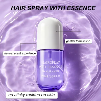 Nourishing Hair Spray Alcohol Free Essence Mist Fragrance Lemon Cedar Woody Scent Natural Daily Hair Care