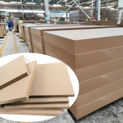 Factory Directly High Gloss Melamine Mdf Fibreboard Sheet 1220x2440mm/1250x2500mm FSC Certified for Furniture and Decoration
