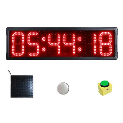 Factory 5" or 3" Digital LED Rock Climbing Training Timer Timing Large Screen Count Clock with Wired Foot Pedal Button Control