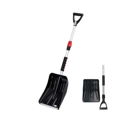 High Quality Detachable Snow Shovel with Aluminum Tube Handle Outdoor Car Snow Shovel-Ice Scraper
