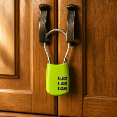 Bravo Cable Combination Padlock with 3-Digit Locking Mechanism