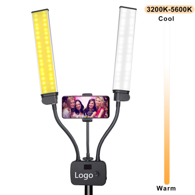 Photography Studio LED Lighting Kit Adjustable Light with Light Stand Tripod Photographic Video Capture Portraits