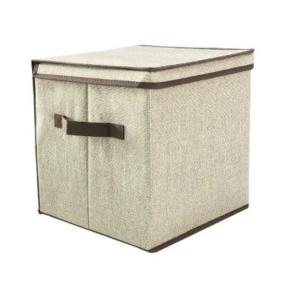 Customizable High-End Silver Coated Storage Box European Made Organizer With Non-Woven Fabric PP Board Multi-Use Organization