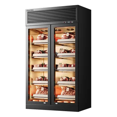 Double Door Restaurant Single-Temperature Cheese Steak Beef Dry Age Cooler Freezer 1000L Dingbai Meat Fridge Aging Cabinet
