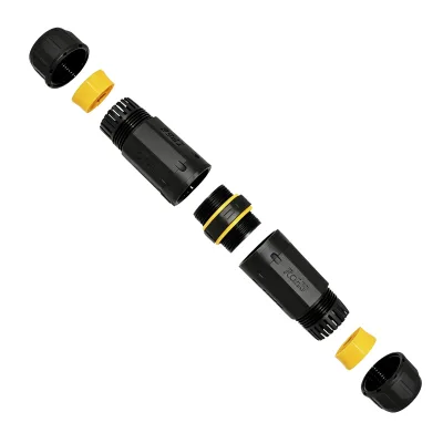 Cat7 FTP Shielded Waterproof RJ45 Female to Female Ethernet Coupler IP68 Outdoor LAN Cable