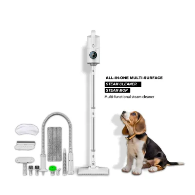 LED Display 1500w 10 in 1 Multifunctional Electric Steam Mop High Temperature Steam Cleaner Handheld Mopping Machine
