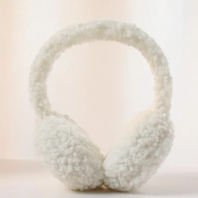 Soft Plush Ear Warmer Winter Warm for Women Fashion Solid Color Earflap Outdoor Cold Protection EarMuffs Ear Cover