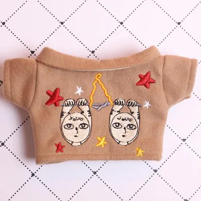 20cm Mini Doll Jacket 4-Piece Set - Stylish Outfit Collection for BJD & Fashion Dolls