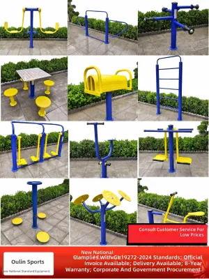 New National Standard Outdoor Fitness Equipment Steel Exercise Machine Set for Park Community Residential Area