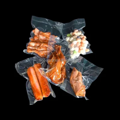 Vacuum Storage Bags 3 Side Sealing Transparent Dry Fruit Nuts Sea Food Food Packaging Stock