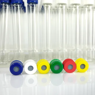 12mL Coated Breath Sampling Vials 15.5x101mm Non-Evacuated with Butyl Septa Screw Cap