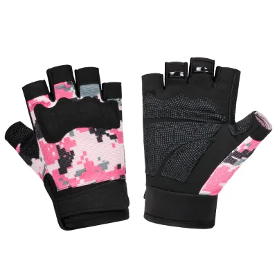 Half Finger Weight Lifting Gloves Camouflage Fitness Training Gloves