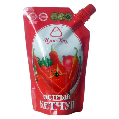 Aseptic Bag Tomato Paste Packaging Material with Inner Straw Pouch Spout Stand up Pouch Aluminum Plastic Bag