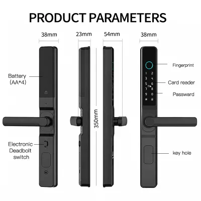 TTLOCK Smart Sliding Door Lock Digital Wifi Electronic Locks for Glass Door Fingerprint Door Smart Locks