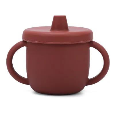 Supplier Cute Silicone Baby Water Cup Lid Cheap Wholesale Price Silicone Baby Training Cups