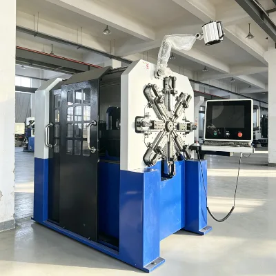 ChuangYuan 12-Axle CNC 1225 Spring Coiling Machine Camless Rotary Design 0.4-2.5mm Wire Diameter High-Speed Motor Engine-Driven