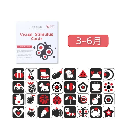 Plastic Baby Brain Sensory Visual Stimulation Learning Development Card Set