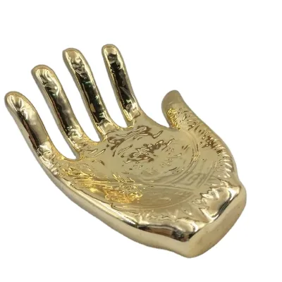 Buddha Hand Ceramic Ring Dish, Trinket Dish, Custom Accept Gifts & Crafts