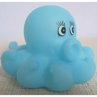 Baby Bath Sea Creature Rubber Octopus Toy , Sea Animal Bath Toy , Octopus Bath Toy