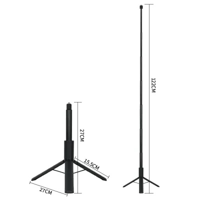 Tripod Selfie Stick Multifunctional Stand Long Selfie Stick 122cm Flexible Phone Camera Tripod for Live Streaming